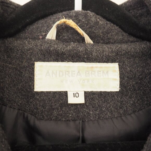 Vintage Andrea Brem New York Trench Coat sz 10 - Picture 4 of 7